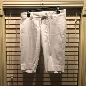 The Limited white bermuda shorts